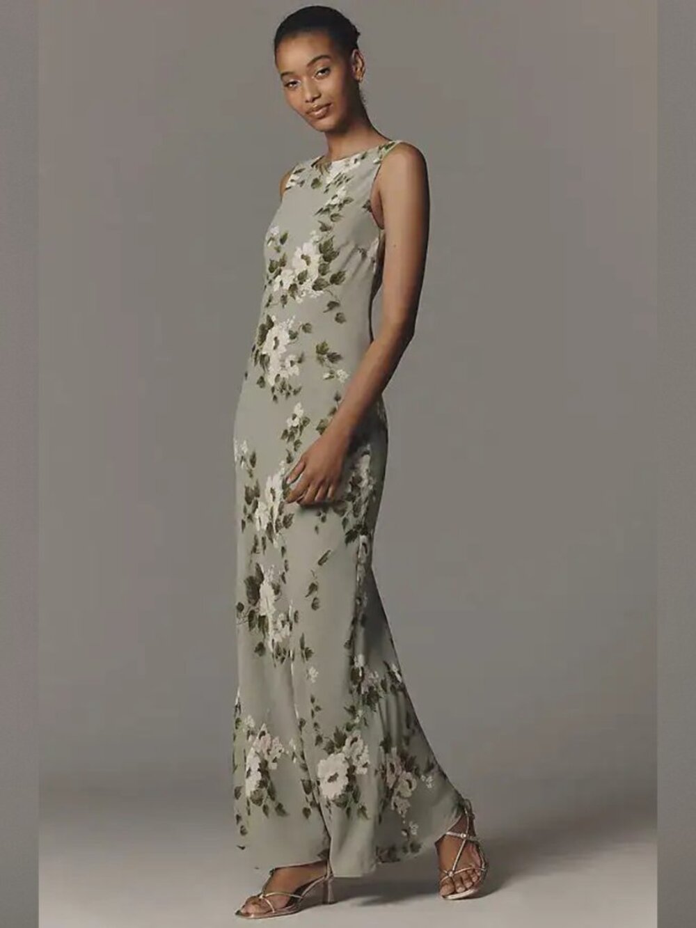 NWT Reformation Prescott Dress in Greenery Green Floral Sleeveless Maxi Size XS